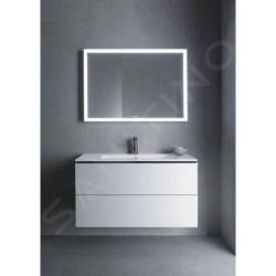 Duravit ME by Starck - Lavabo pour meuble 1030x490 mm, avec 1 trou, avec WonderGliss, blanc alpin 23361000001