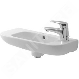 Duravit D-Code - Lave-mains 500x220 mm, avec un trou pour robinet à droite, blanc 07065000082