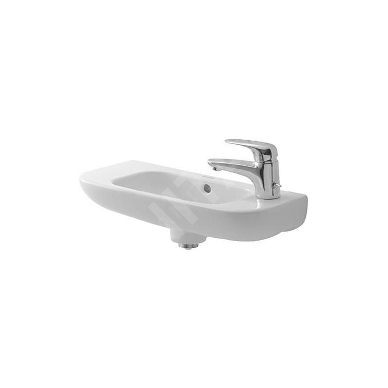 Duravit D-Code - Lave-mains 500x220 mm, avec un trou pour robinet à droite, blanc 07065000082