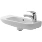 Duravit D-Code - Lave-mains 500x220 mm, avec un trou pour robinet à droite, blanc 07065000082