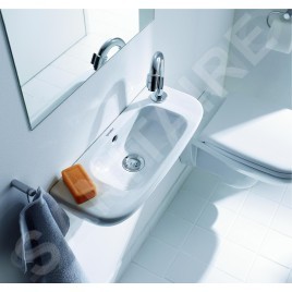Duravit D-Code - Lave-mains 500x220 mm, avec un trou pour robinet à droite, blanc 07065000082