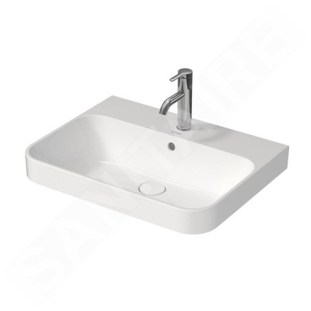 Duravit Happy D.2 Plus - Vasque 600x460 mm, avec un trou pour robinet, blanc alpin 2360600000