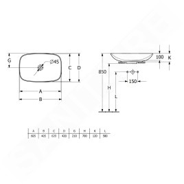 Villeroy & Boch Loop&Friends - Vasque, 620x420 mm, sans trop-plein, blanc alpin 4A500101
