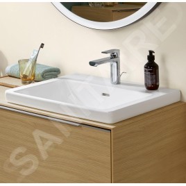 Villeroy & Boch Subway 3.0 - Lavabo 650x470 mm, avec trop-plein, trou pour robinet, CeramicPlus, blanc alpin 4A7065R1