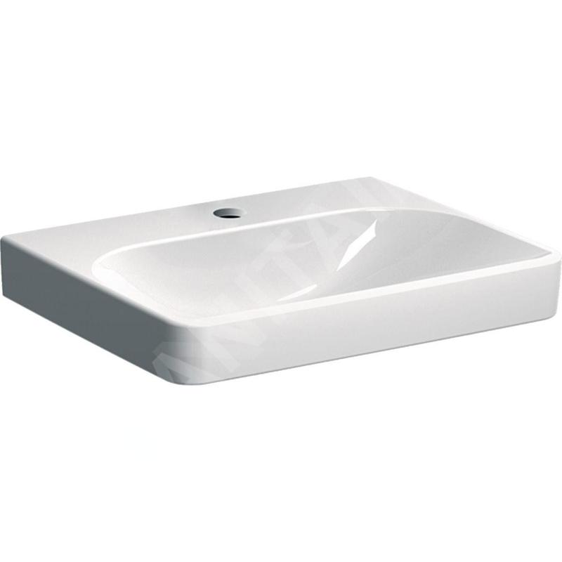 Geberit Smyle Square - lavabo 600x480 mm, sans trop-plein, trou pour robinetterie, blanc 501.732.00.1 Geberit Smyle Square - lavabo 600x480 mm, sans trop-plein, trou pour robinetterie, blanc 501.732.00.1