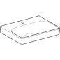 Geberit Smyle Square - lavabo 600x480 mm, sans trop-plein, trou pour robinetterie, blanc 501.732.00.1 Geberit Smyle Square - lavabo 600x480 mm, sans trop-plein, trou pour robinetterie, blanc 501.732.00.1