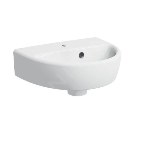 Geberit Selnova - Lave-mains 360x290 mm, avec un trou de robinetterie, avec trop-plein, blanc 500.320.01.7