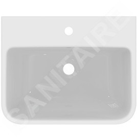 Ideal Standard i.Life B - Lavabo 55x44 cm, avec trop-plein, trou pour robinetterie, blanc T460801