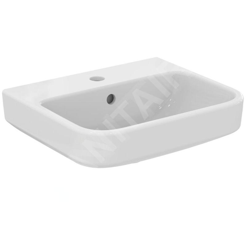 Ideal Standard i.Life B - Lavabo 45x38 cm, avec trop-plein, trou pour robinetterie, blanc T461001