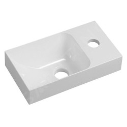 Sapho Small - Lave-mains Piccolino, 308x170 mm, sans trop-plein, trou pour robinet à droite, blanc PK305