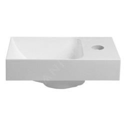 Sapho Small - Lave-mains Piccolino, 308x170 mm, sans trop-plein, trou pour robinet à droite, blanc PK305