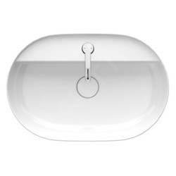 Duravit Luv - Vasque 600x400 mm, avec un trou pour robinet, DuraCeram, avec WonderGliss, blanc alpin 03806000001