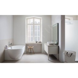 Duravit Luv - Vasque 600x400 mm, avec un trou pour robinet, DuraCeram, avec WonderGliss, blanc alpin 03806000001