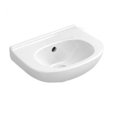 Villeroy & Boch O.novo - Lave-mains Compact, 360x275 mm, avec trop-plein, sans trou pour la robinetterie, blanc alpin 53603601