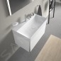Duravit DuraSquare - Lavabo 800x470 mm, sans trop-plein, avec un trou pour robinet, DuraCeram, blanc 2353800041 Duravit DuraSquare - Lavabo 800x470 mm, sans trop-plein, avec un trou pour robinet, DuraCeram, blanc 2353800041