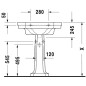 Duravit 1930 - Lavabo avec trop-plein, 700 mm x 500 mm, blanc - lavabo un trou, avec WonderGliss 04387000001 Duravit 1930 - Lavabo avec trop-plein, 700 mm x 500 mm, blanc - lavabo un trou, avec WonderGliss 04387000001