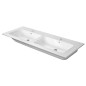 Duravit ME by Starck - Meuble-lavabo double 1300x490 mm, avec 2 trous pour robinet, blanc alpin 2336130000 Duravit ME by Starck - Meuble-lavabo double 1300x490 mm, avec 2 trous pour robinet, blanc alpin 2336130000