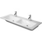 Duravit ME by Starck - Meuble-lavabo double 1300x490 mm, avec 2 trous pour robinet, blanc alpin 2336130000 Duravit ME by Starck - Meuble-lavabo double 1300x490 mm, avec 2 trous pour robinet, blanc alpin 2336130000