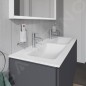 Duravit ME by Starck - Meuble-lavabo double 1300x490 mm, avec 2 trous pour robinet, blanc alpin 2336130000 Duravit ME by Starck - Meuble-lavabo double 1300x490 mm, avec 2 trous pour robinet, blanc alpin 2336130000