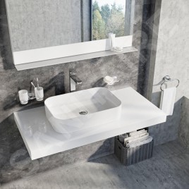 Ravak Ceramic - Vasque Slim, 550x370 mm, blanc XJX01155002
