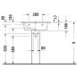 Duravit ME by Starck - Meuble-lavabo 630x490 mm, avec un trou pour robinet, blanc alpin 2336630000 Duravit ME by Starck - Meuble-lavabo 630x490 mm, avec un trou pour robinet, blanc alpin 2336630000