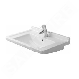 Duravit Starck 3 - Lavabo 700x490 mm, avec un trou pour robinet, blanc 0304700000