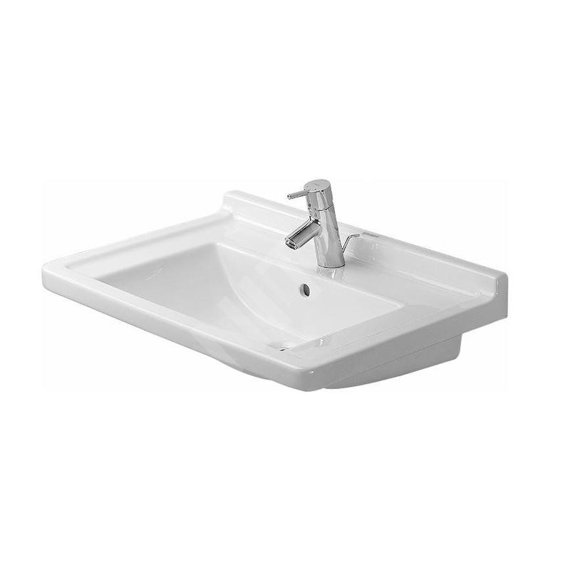 Duravit Starck 3 - Lavabo 700x490 mm, avec un trou pour robinet, blanc 0304700000 Duravit Starck 3 - Lavabo 700x490 mm, avec un trou pour robinet, blanc 0304700000
