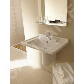 Duravit Starck 3 - Lavabo 700x490 mm, avec un trou pour robinet, blanc 0304700000