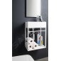 Sapho Lavabos - Lavabo Amarok 400x220 mm, 1 robinet à droite, marbre coulé, blanc AR500