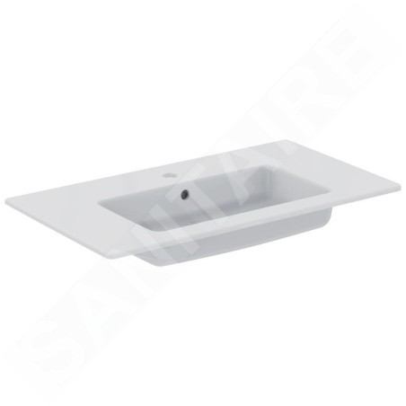 Ideal Standard Tempo - Lavabo à encastrer 610x450x140 mm, un trou pour mitigeur, blanc E066801