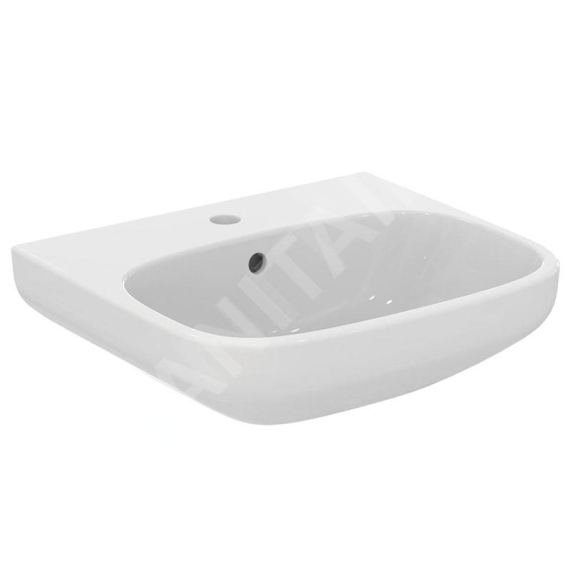Ideal Standard i.Life A - Lavabo 500x440 mm, avec trop-plein, trou pour robinetterie, blanc T470701 Ideal Standard i.Life A - Lavabo 500x440 mm, avec trop-plein, trou pour robinetterie, blanc T470701