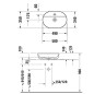 Duravit Luv - Vasque, 500x350 mm, sans trop-plein, avec trou pour robinetterie, WonderGliss, blanc 03805000001