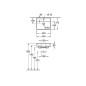 Villeroy & Boch Collaro - Lave-mains 450x370 mm, avec trop-plein, un trou de robinetterie, CeramicPlus, blanc alpin 433445R1