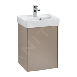 Villeroy & Boch Collaro - Lave-mains 450x370 mm, avec trop-plein, un trou de robinetterie, CeramicPlus, blanc alpin 433445R1