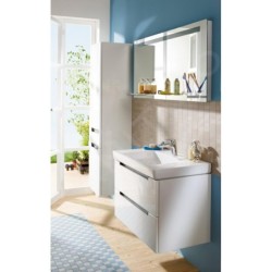 Villeroy & Boch Subway 2.0 - Meuble lavabo 800x470 mm, avec trop-plein, trou de robinetterie, CeramicPlus, blanc alpin 717580R1