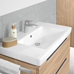 Villeroy & Boch Subway 2.0 - Meuble lavabo 800x470 mm, avec trop-plein, trou de robinetterie, CeramicPlus, blanc alpin 717580R1