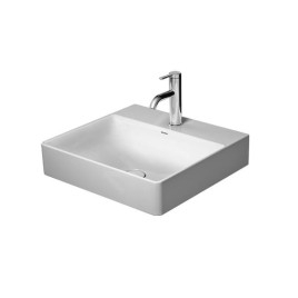 Duravit DuraSquare - Lavabo 500x470 mm, avec un trou pour robinet, DuraCeram, blanc alpin 2353500041