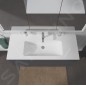 Duravit ME by Starck - Meuble-lavabo 1230x490 mm, avec un trou pour robinet, blanc alpin 2336120000