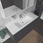 Duravit ME by Starck - Meuble-lavabo 1230x490 mm, avec un trou pour robinet, blanc alpin 2336120000