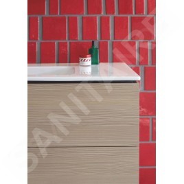 Duravit ME by Starck - Meuble-lavabo 1230x490 mm, avec un trou pour robinet, blanc alpin 2336120000