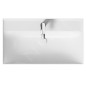 kielle Arkas I - lavabo, 81x46 cm, avec trop-plein,1 trou pour robinetterie, blanc 30611800 kielle Arkas I - lavabo, 81x46 cm, avec trop-plein,1 trou pour robinetterie, blanc 30611800