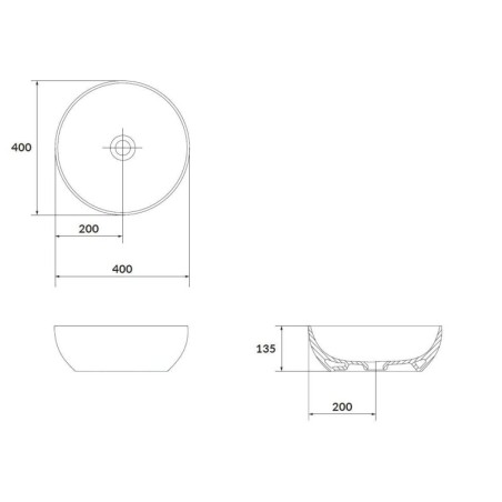 kielle Idolio - Vasque, diamètre 40 cm, anthracite 30624404