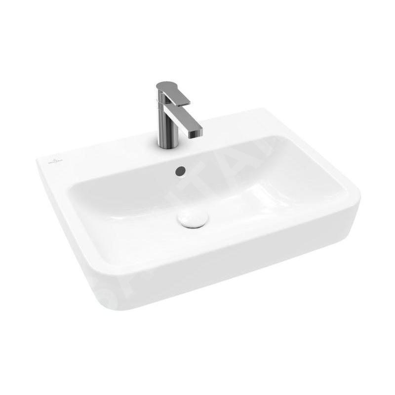Villeroy & Boch O.novo - Lavabo 600x460 mm, avec trop-plein, trou pour robinet, blanc alpin 4A416001 Villeroy & Boch O.novo - Lavabo 600x460 mm, avec trop-plein, trou pour robinet, blanc alpin 4A416001