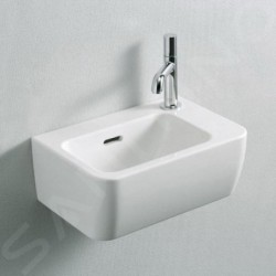 Laufen Pro - Lave-mains, 360x250 mm, 1 trou pour robinetterie à droite, blanc H8169550001061