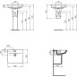 Ideal Standard Connect Air - Lavabo Cube 500x450x160 mm, avec un trou pour mitigeur, blanc E030101 Ideal Standard Connect Air - Lavabo Cube 500x450x160 mm, avec un trou pour mitigeur, blanc E030101