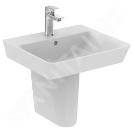 Ideal Standard Connect Air - Lavabo Cube 500x450x160 mm, avec un trou pour mitigeur, blanc E030101