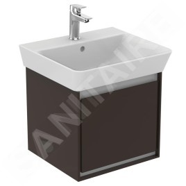 Ideal Standard Connect Air - Lavabo Cube 500x450x160 mm, avec un trou pour mitigeur, blanc E030101