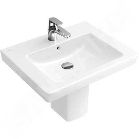 Villeroy & Boch Subway 2.0 - Lavabo avec trop-plein, 600x470 mm, blanc alpin 71136001