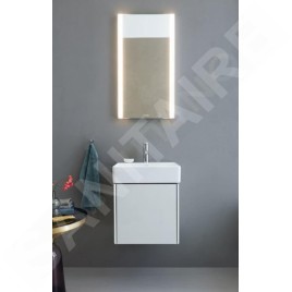 Duravit DuraSquare - Lave-mains 450x350 mm, avec un trou pour robinet, DuraCeram, blanc alpin 0732450041