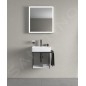 Duravit DuraSquare - Lave-mains 450x350 mm, avec un trou pour robinet, DuraCeram, blanc alpin 0732450041